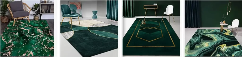 emerald green carpets