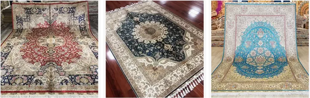expensive silk carpets