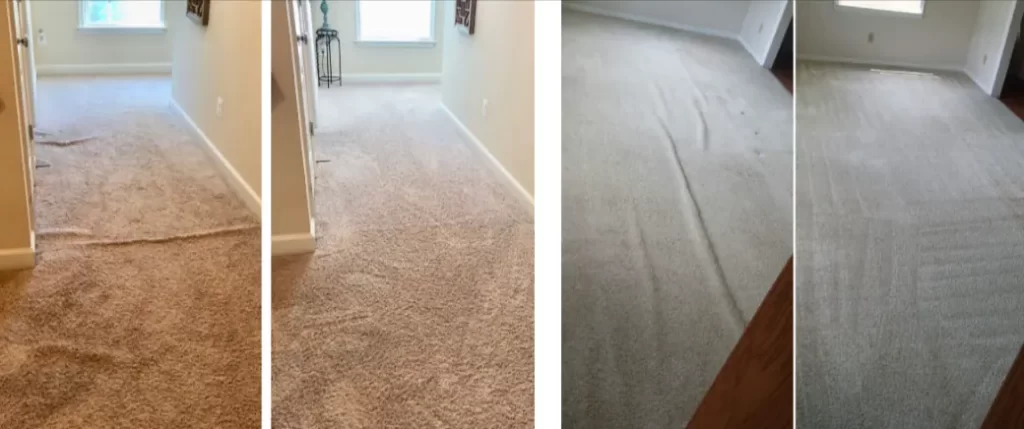 Carpet Stretching Before and After