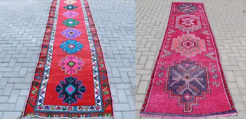 Vintage Turkish rug runner