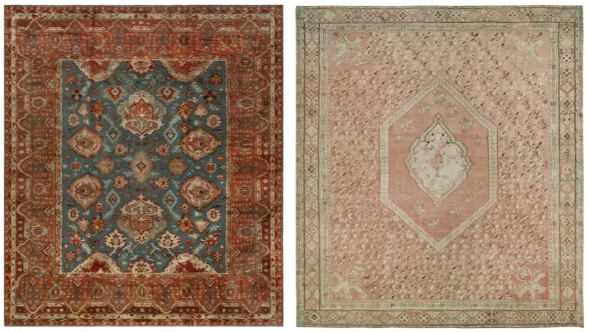 antique Oushak rugs