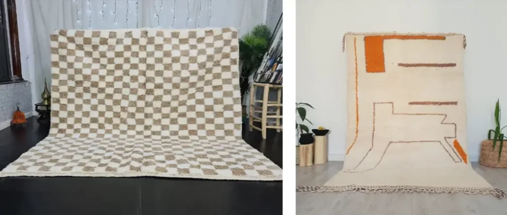beni ourain checkered rug
