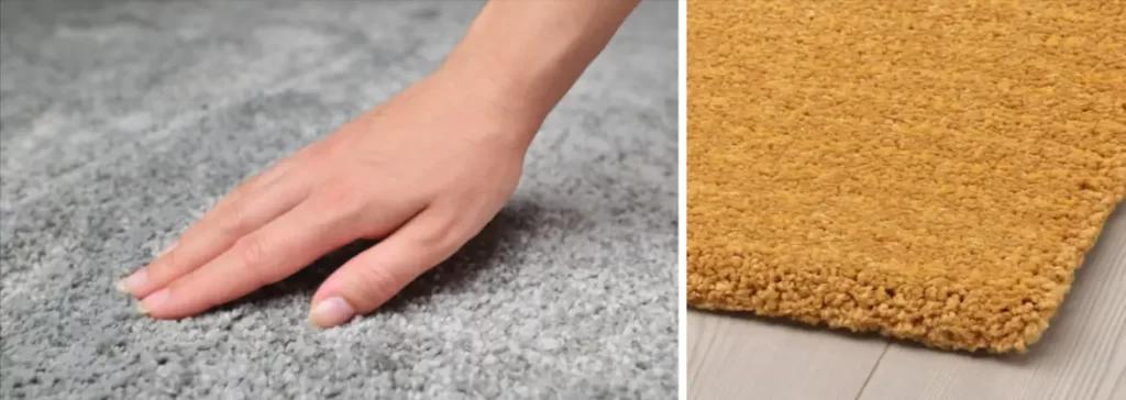 low-pile carpet