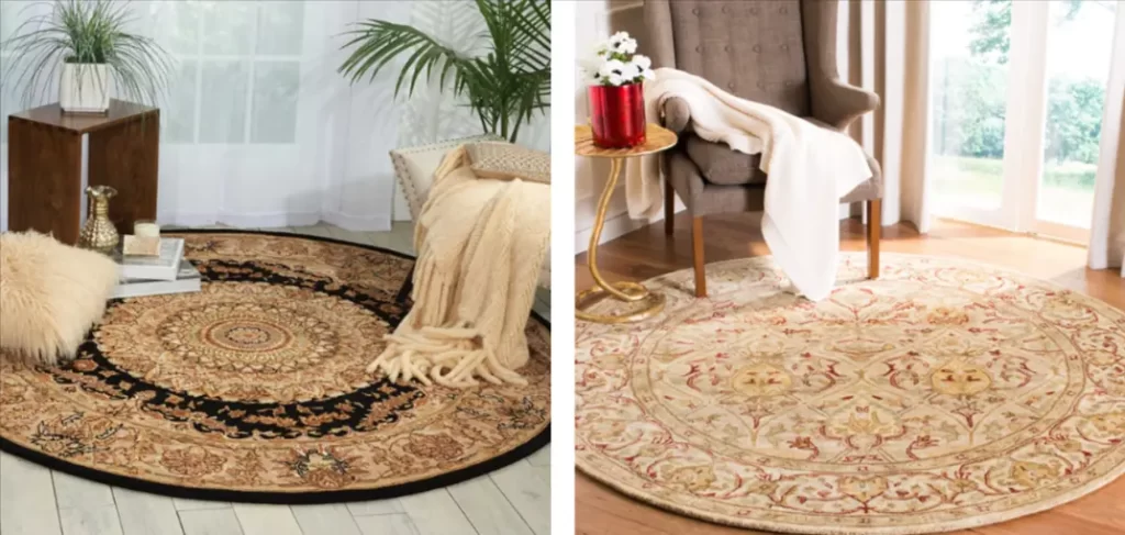 round persian rugs