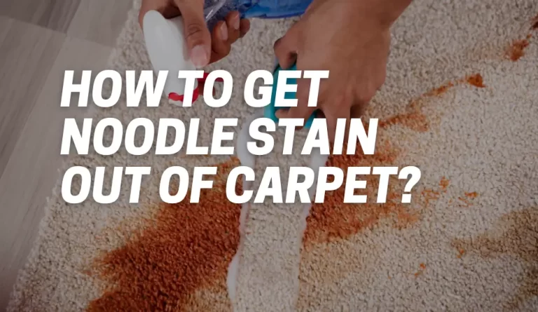 How to Get Noodle Stain Out of Carpet?