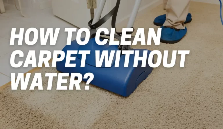 How To Clean Carpet Without Water?
