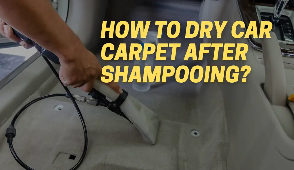 How To Dry Car Carpet After Shampooing?