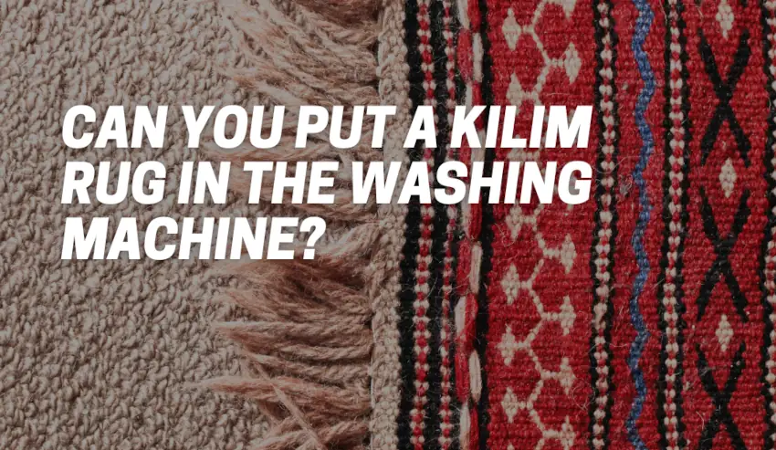 Can You Put A Kilim Rug In The Washing Machine?