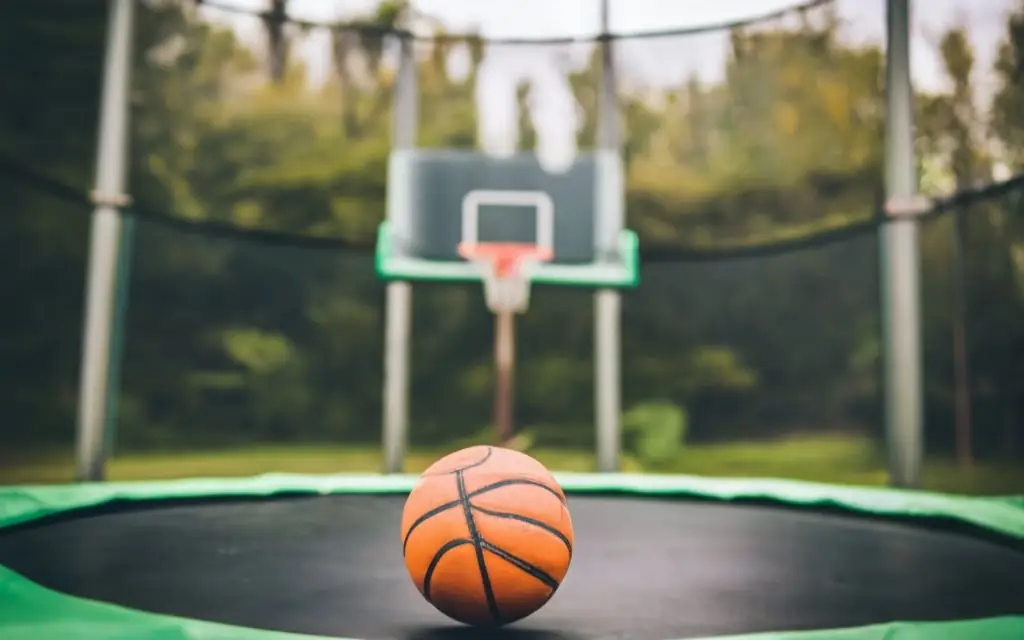 Basketball Hoop On Trampoline
