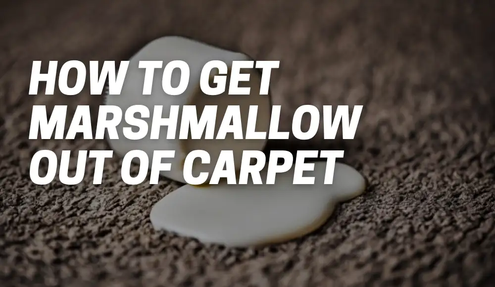 How to Get Marshmallow Out of Carpet