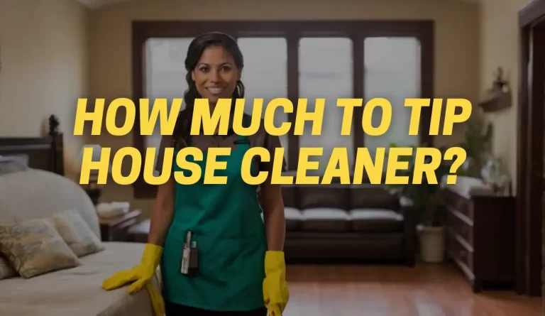 how much to tip house cleaner