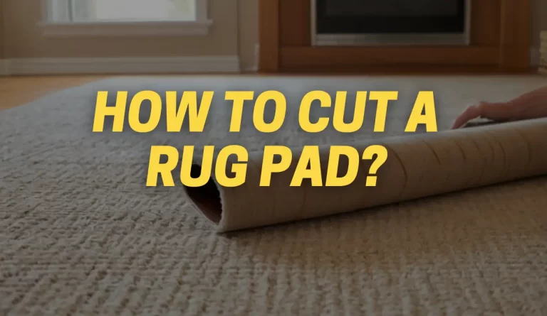 how to cut rug pad