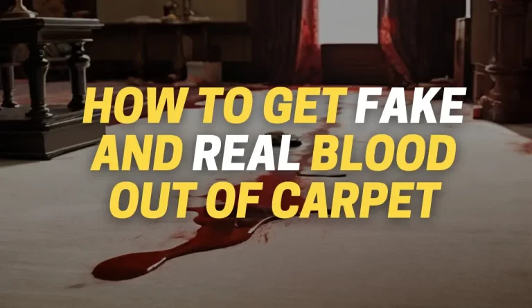 How to Get Fake Blood Out of Carpet